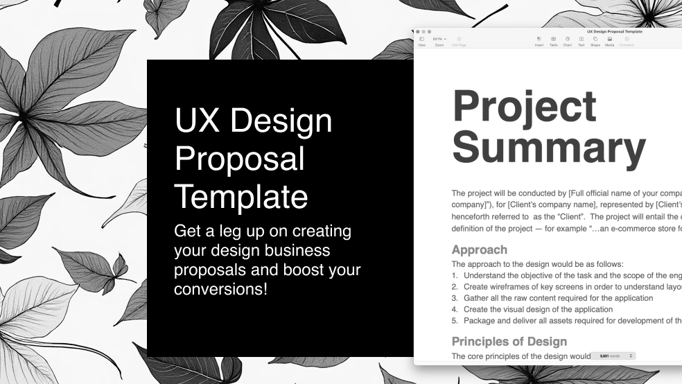 UX Design Proposal Template (General)